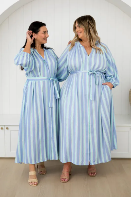 PQ Collection Athena Dress Blue Eternity sold by Shine On