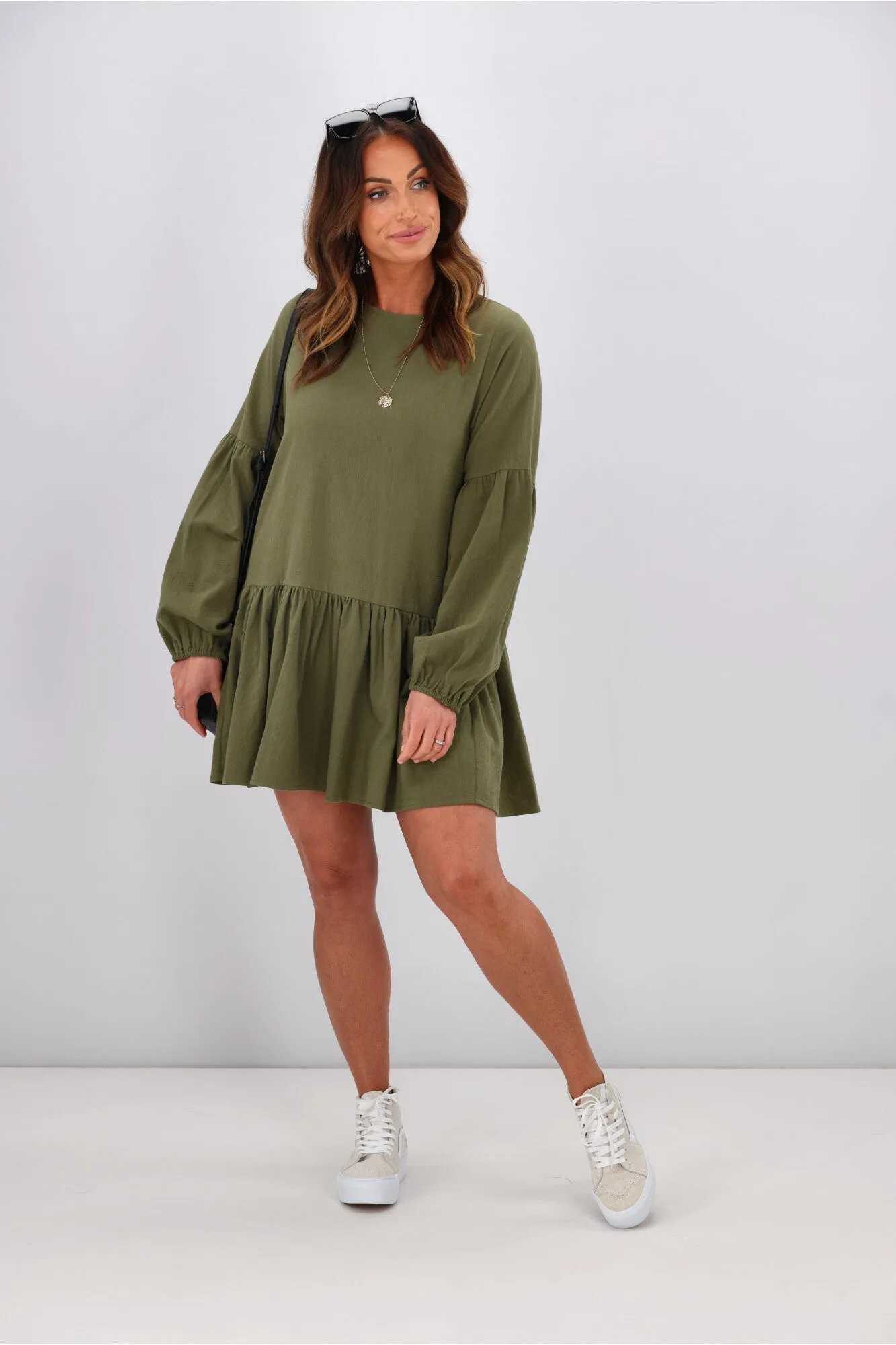 RPM Lola Mini Dress Khaki sold by Shine On product image thumbnail 2