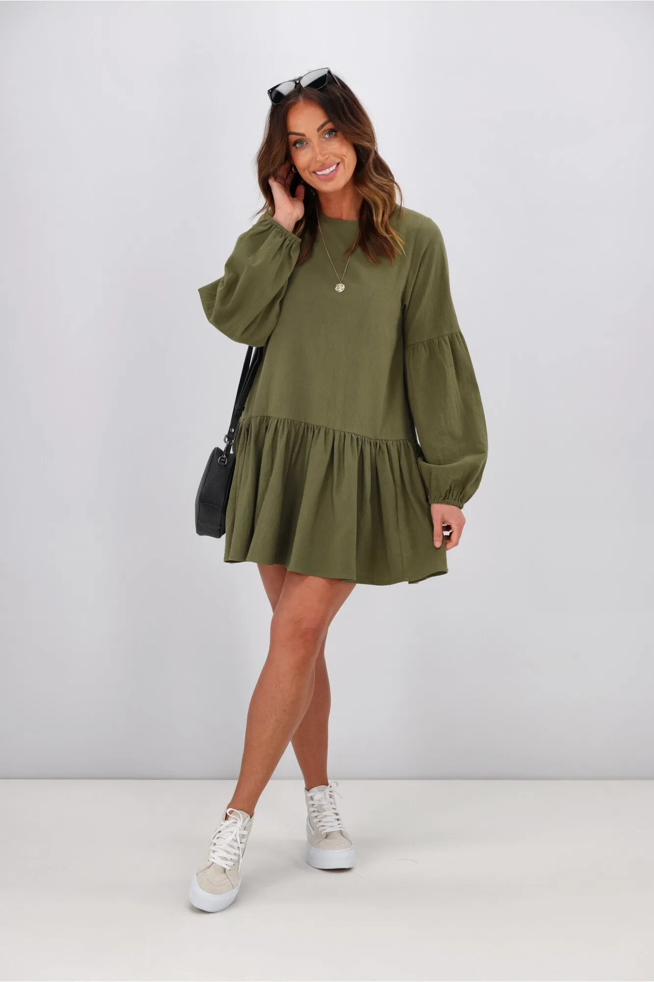 RPM Lola Mini Dress Khaki sold by Shine On product image thumbnail 4