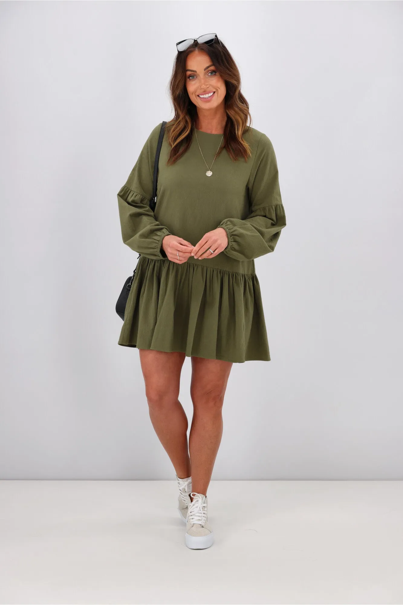 RPM Lola Mini Dress Khaki sold by Shine On product image thumbnail 3