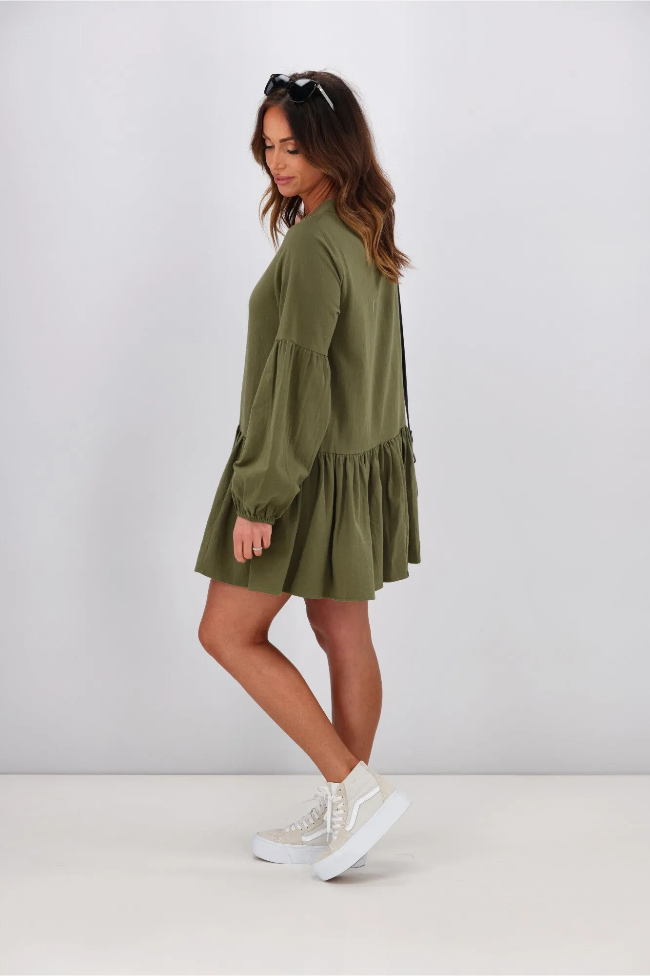RPM Lola Mini Dress Khaki sold by Shine On product image thumbnail 5