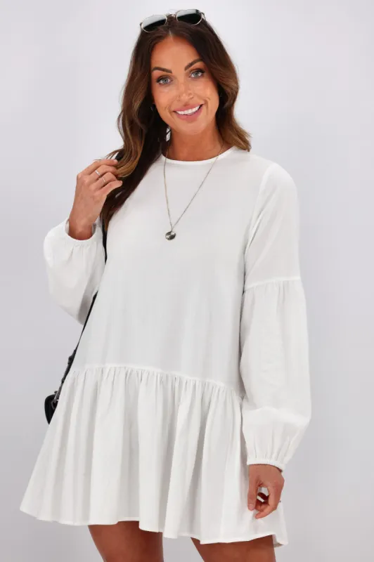 RPM Lola Mini Dress Off White sold by Shine On