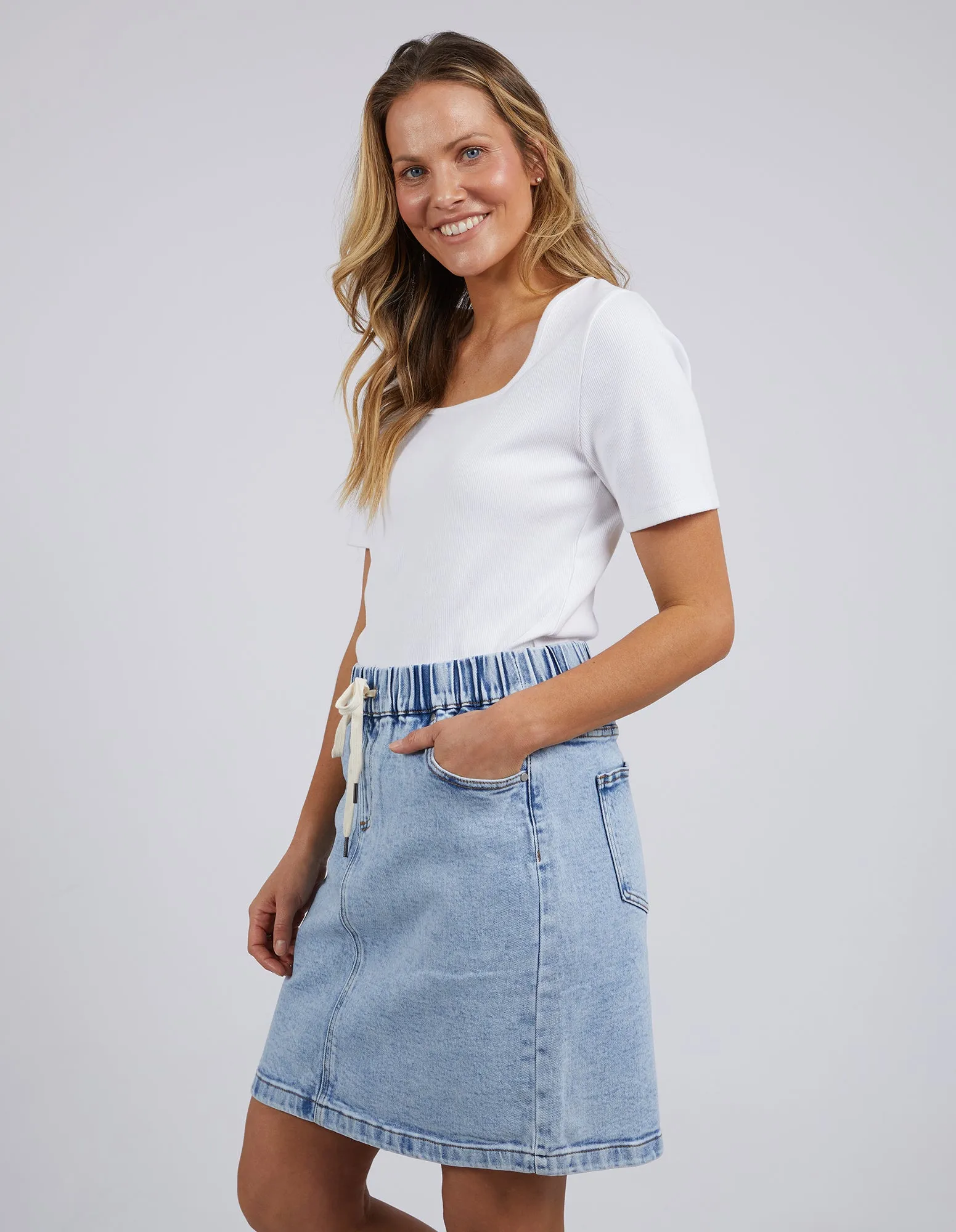 Foxwood Rio Skirt Light Blue sold by Shine On product image thumbnail 5