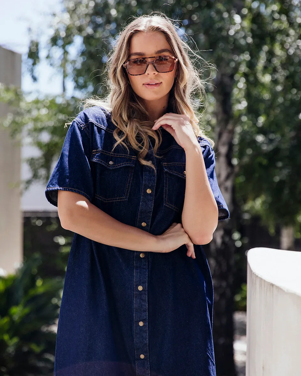 Foxwood Sorcha Denim Dress Indigo sold by Shine On product image thumbnail 3