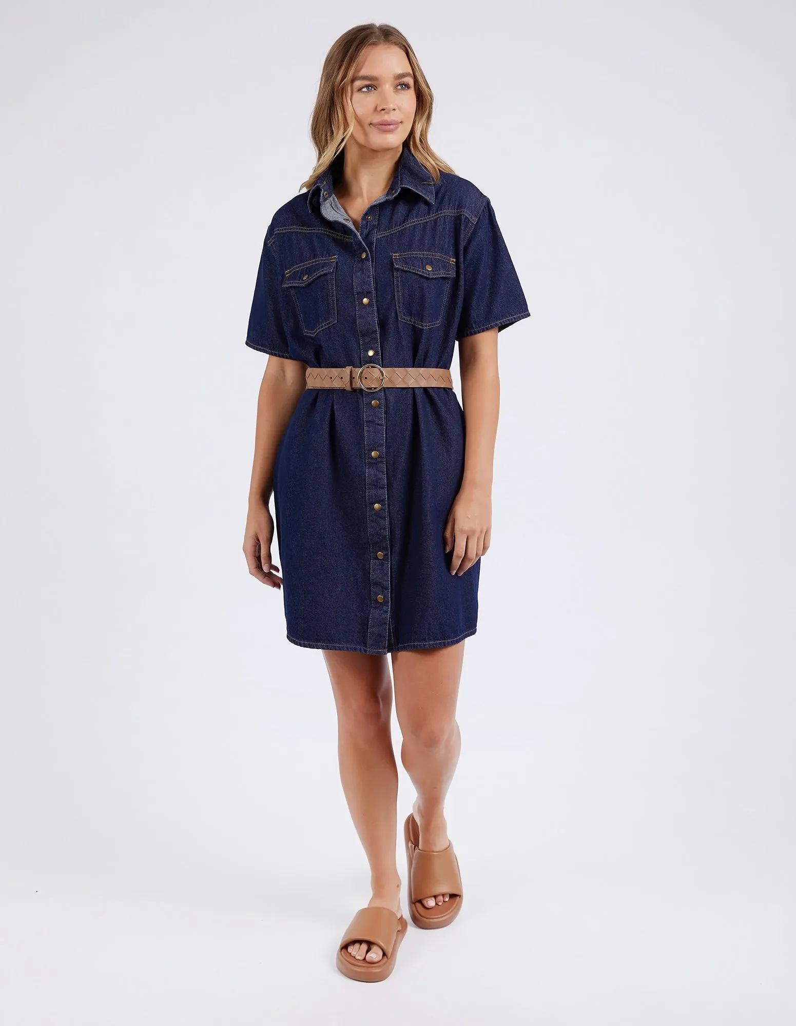 Foxwood Sorcha Denim Dress Indigo sold by Shine On product image thumbnail 4