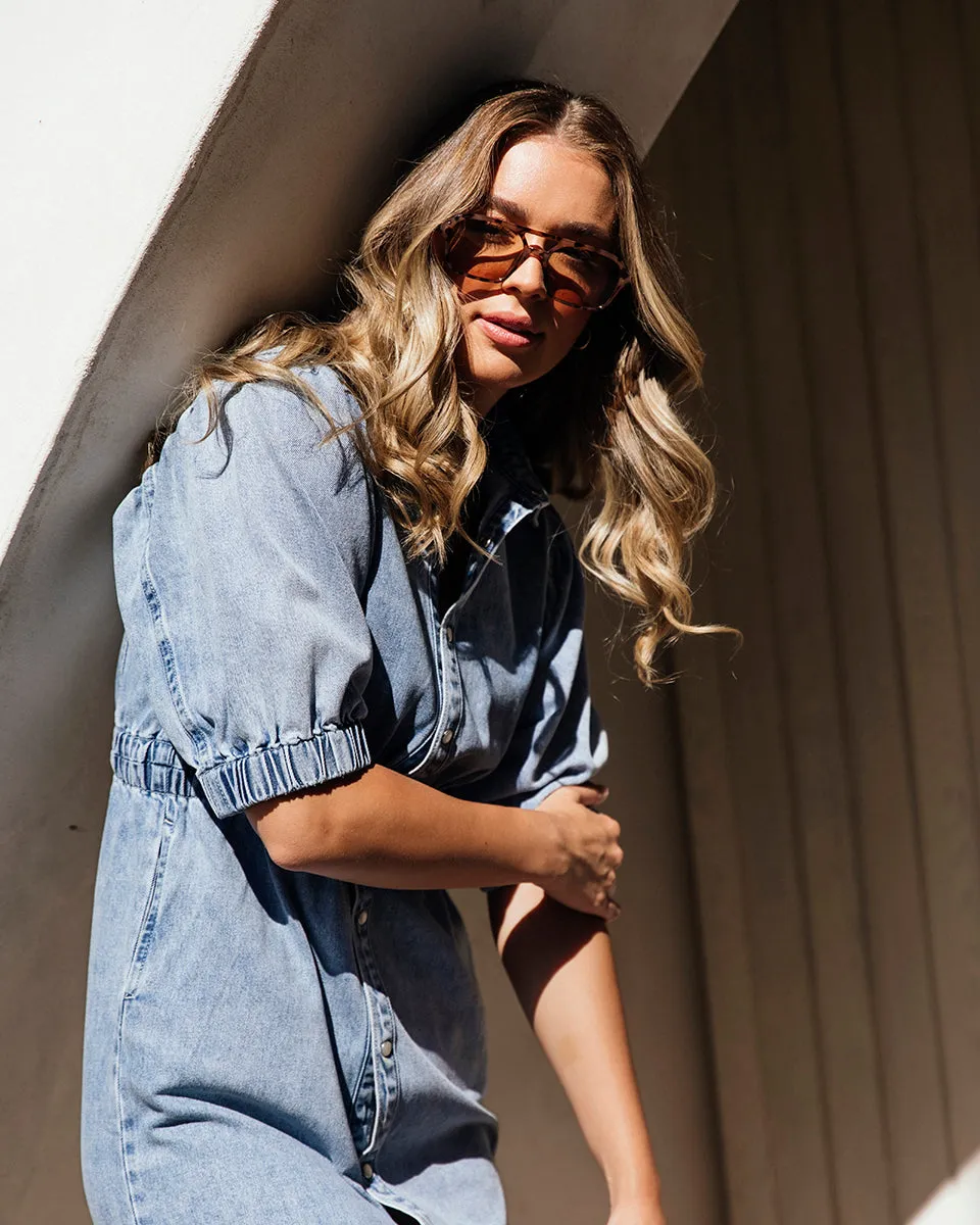 Foxwood Vivian Dress Washed Blue sold by Shine On product image thumbnail 5