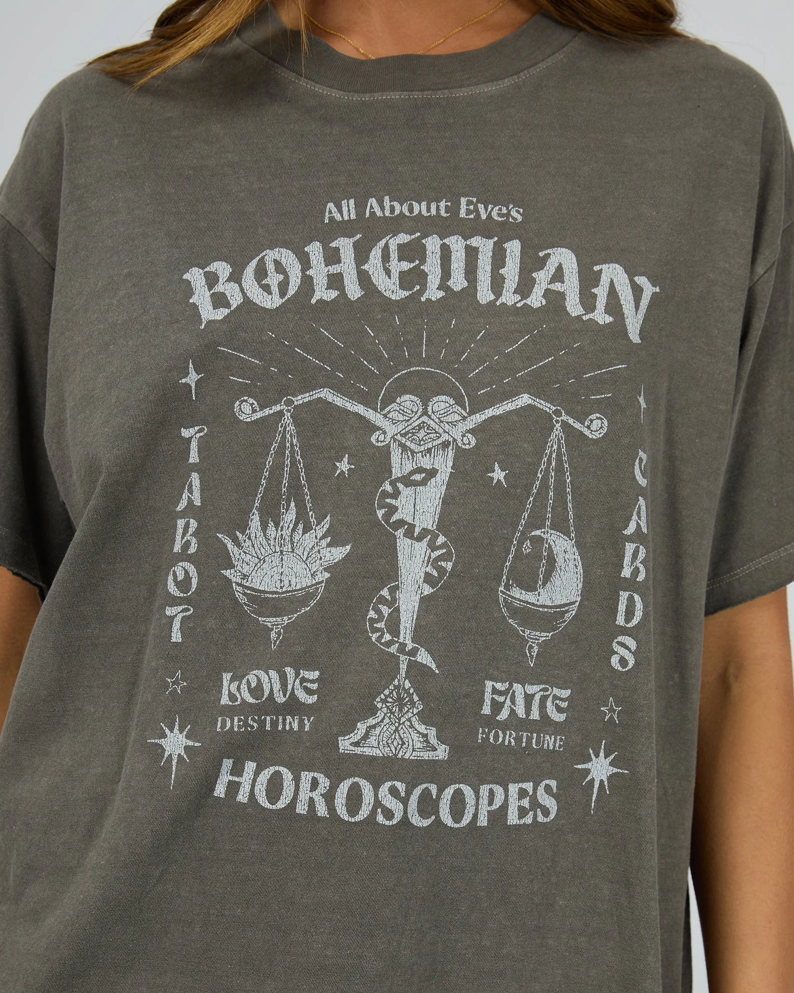 All About Eve Bohemian Oversized Tee Charcoal sold by Shine On product image thumbnail 4