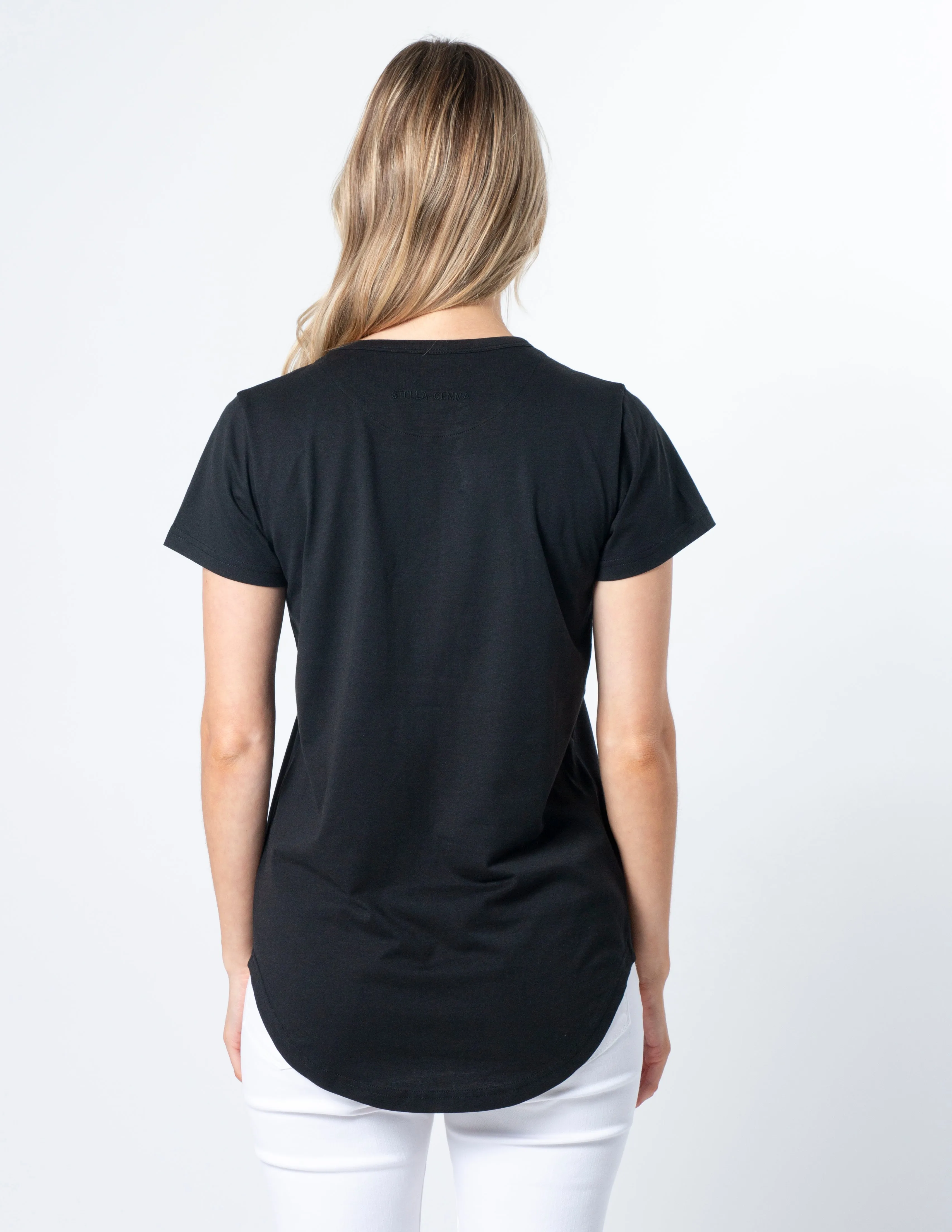 Stella + Gemma T-Shirt Black Birds Of A Feather Cross sold by Shine On product image thumbnail 4
