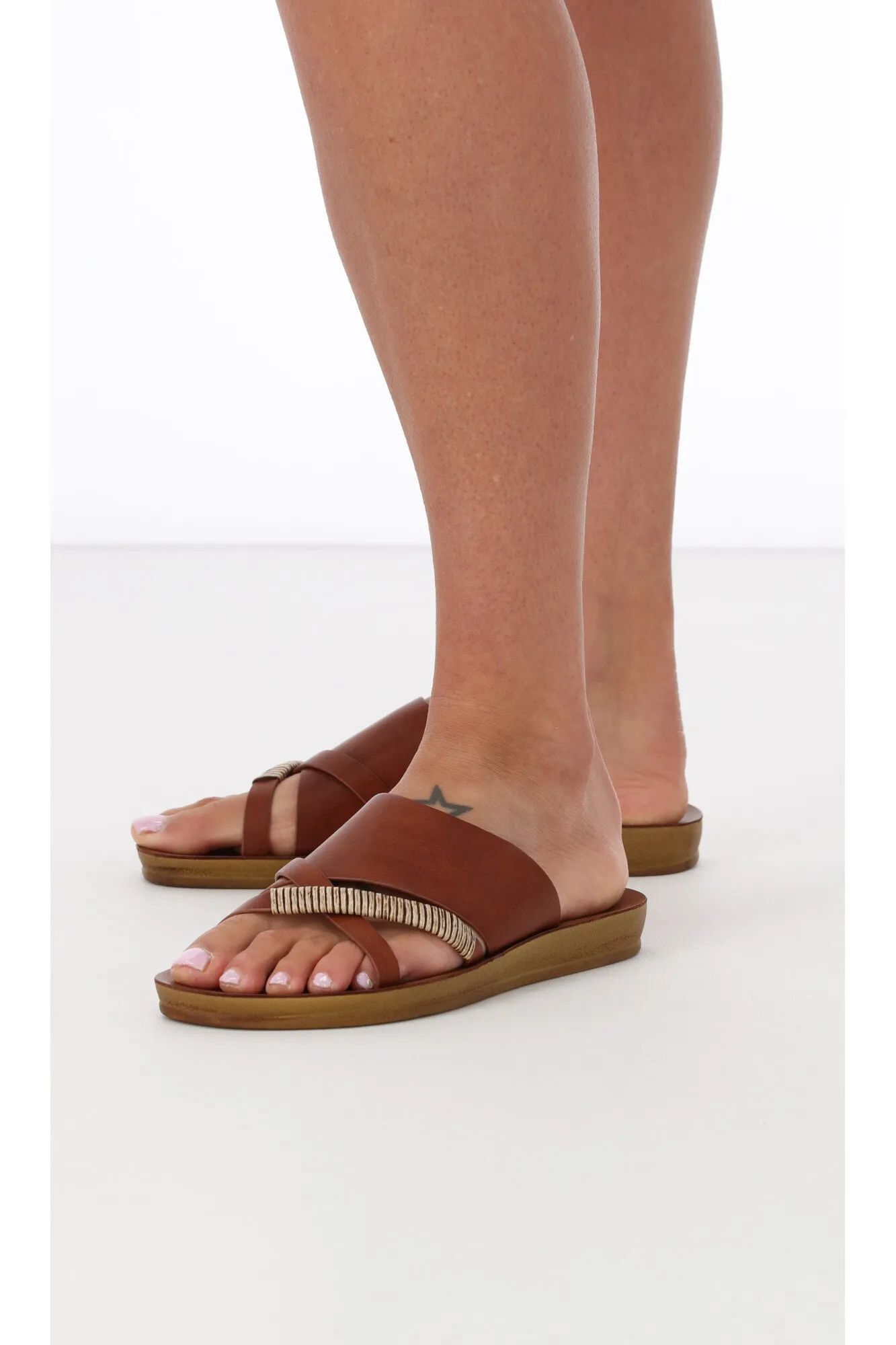 Los Cabos Bride Sandal Cognac sold by Shine On product image thumbnail 3