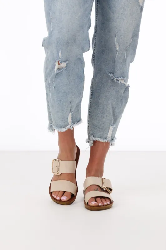 Los Cabos Doti Sandal Oat sold by Shine On