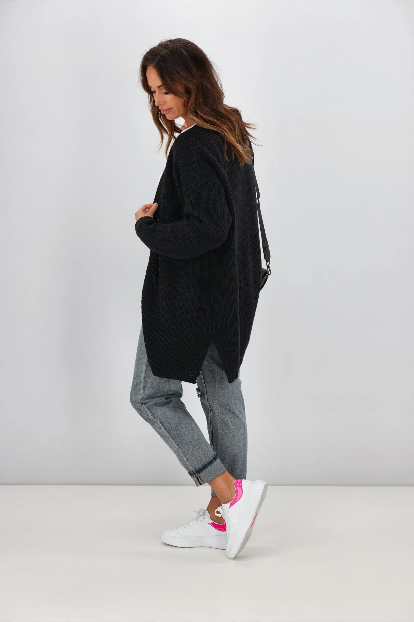All About Eve Everyday Knit Cardi Black sold by Shine On product image thumbnail 5