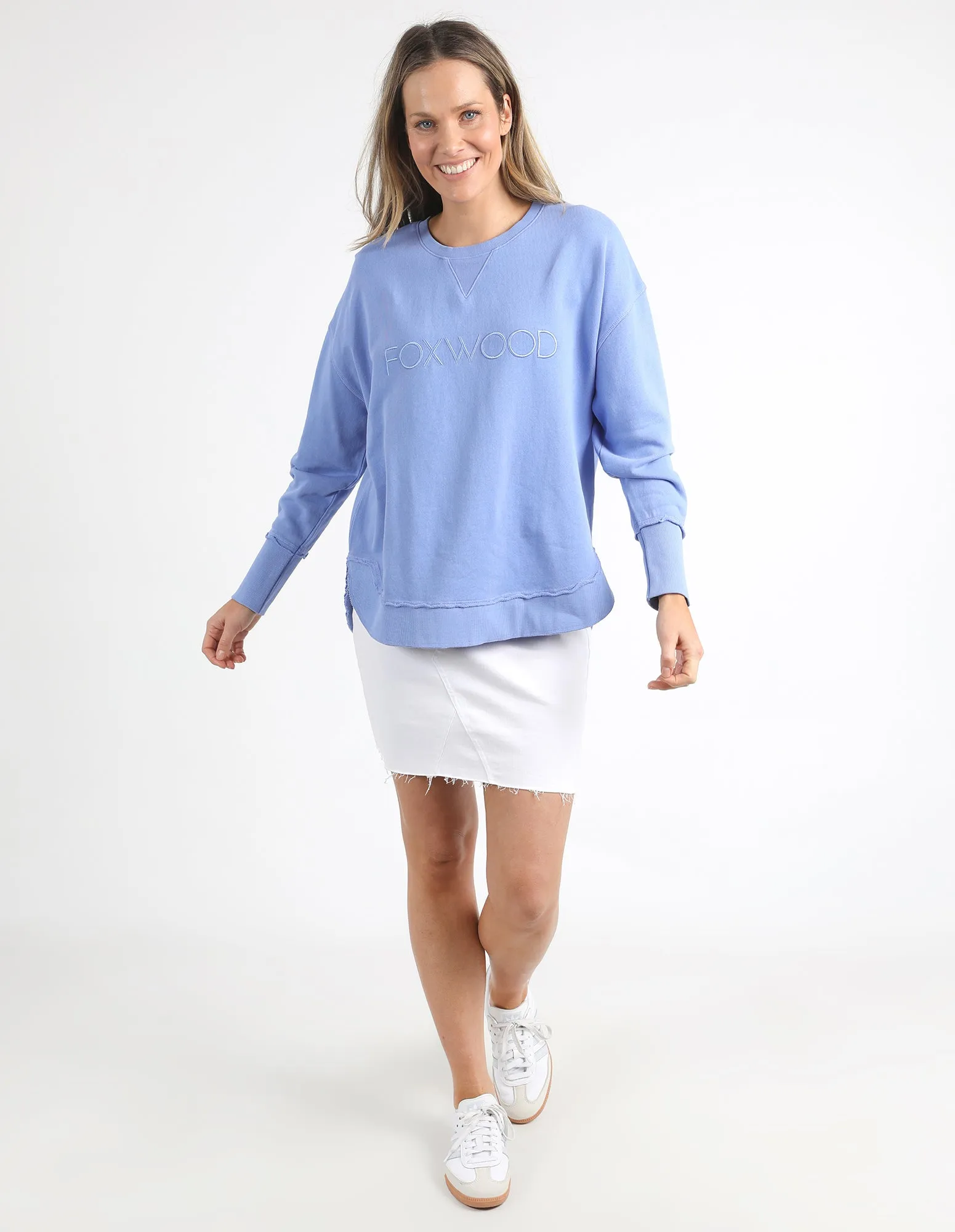 Foxwood Neon Simplified Crew Neon Blue sold by Shine On product image thumbnail 3