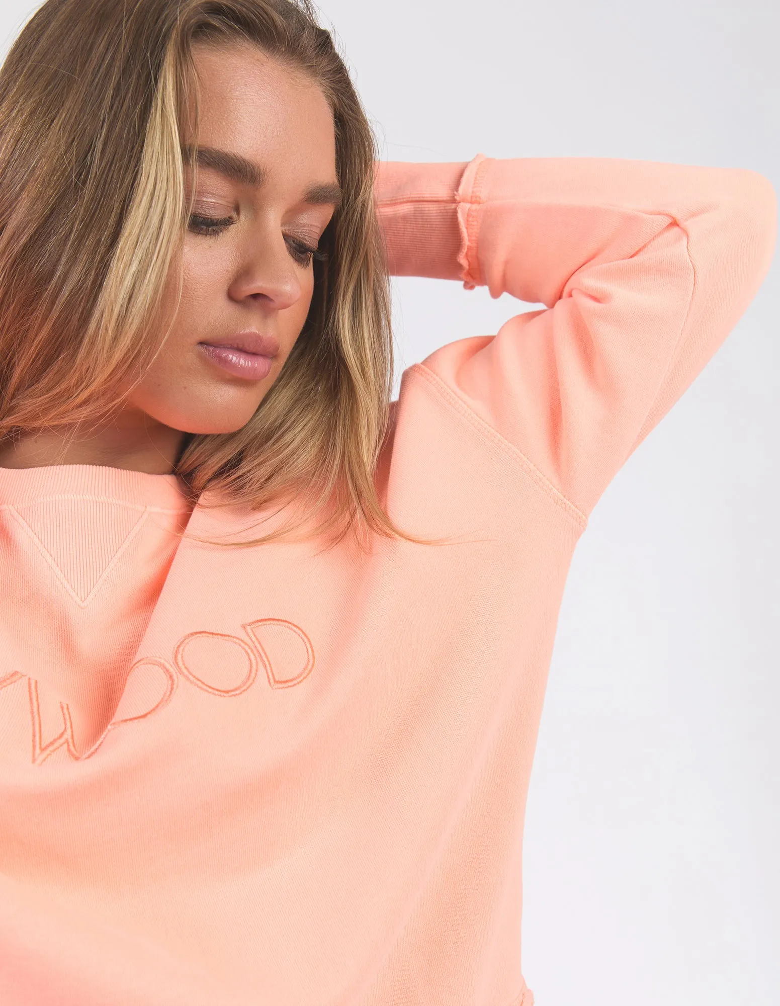 Foxwood Neon Simplified Crew Neon Peach sold by Shine On product image thumbnail 4