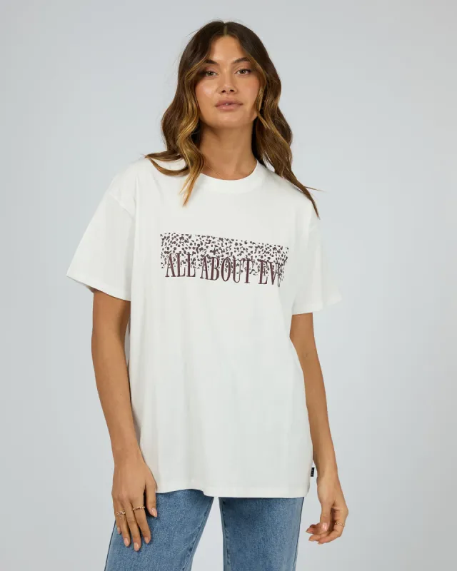All About Eve Rhi Standard Tee Vintage White sold by Shine On