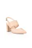 Verali Ena Closed Toe Block Heels Nude Smooth sold by Shine On