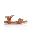Verali Disco Footbed Sandals Tan Softee sold by Shine On