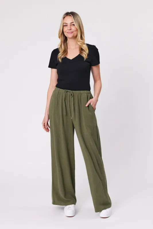 Shine On Essentials Woven Pant Khaki sold by Shine On