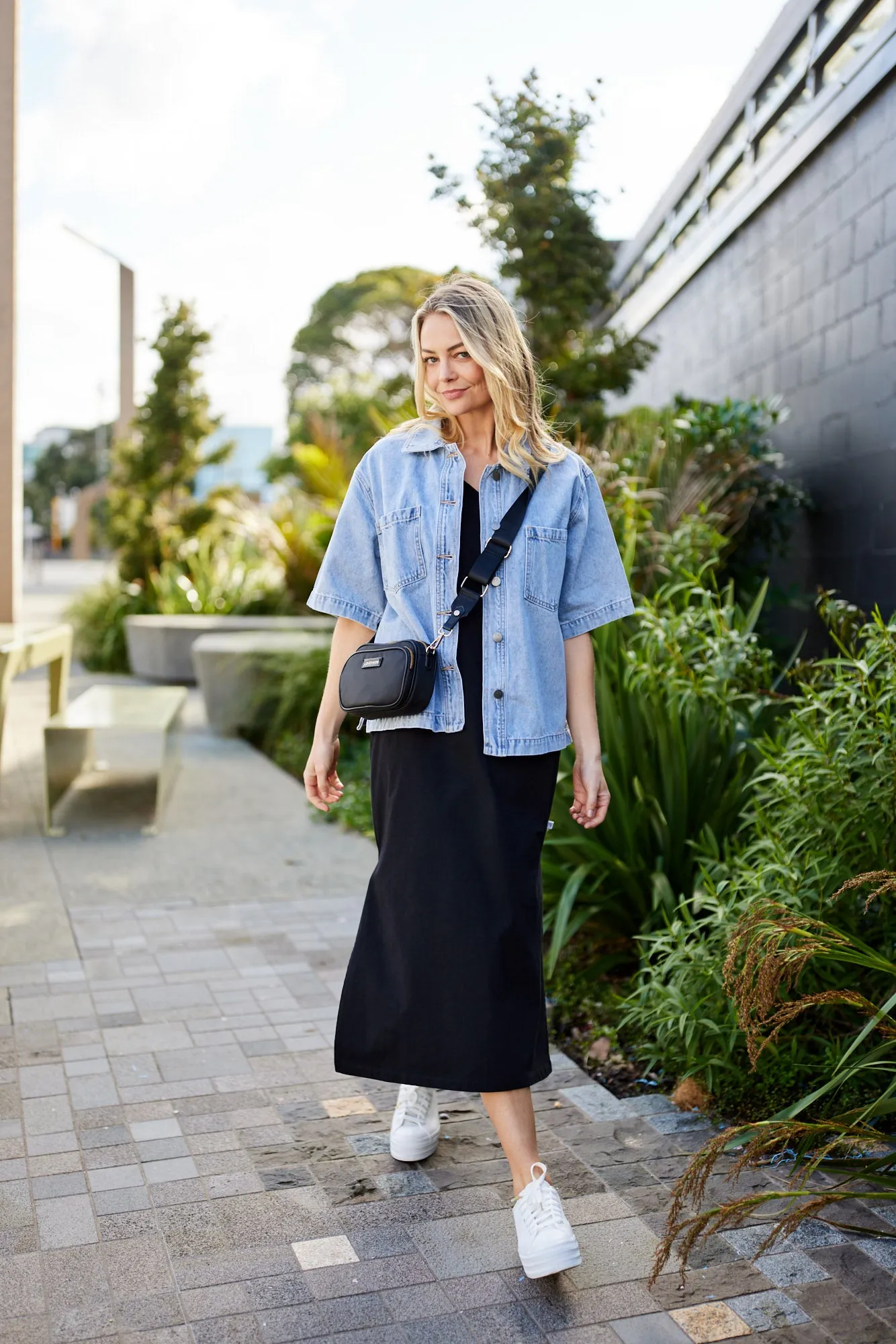 Shine On Essentials Maxi Tee Dress Black sold by Shine On product image thumbnail 2