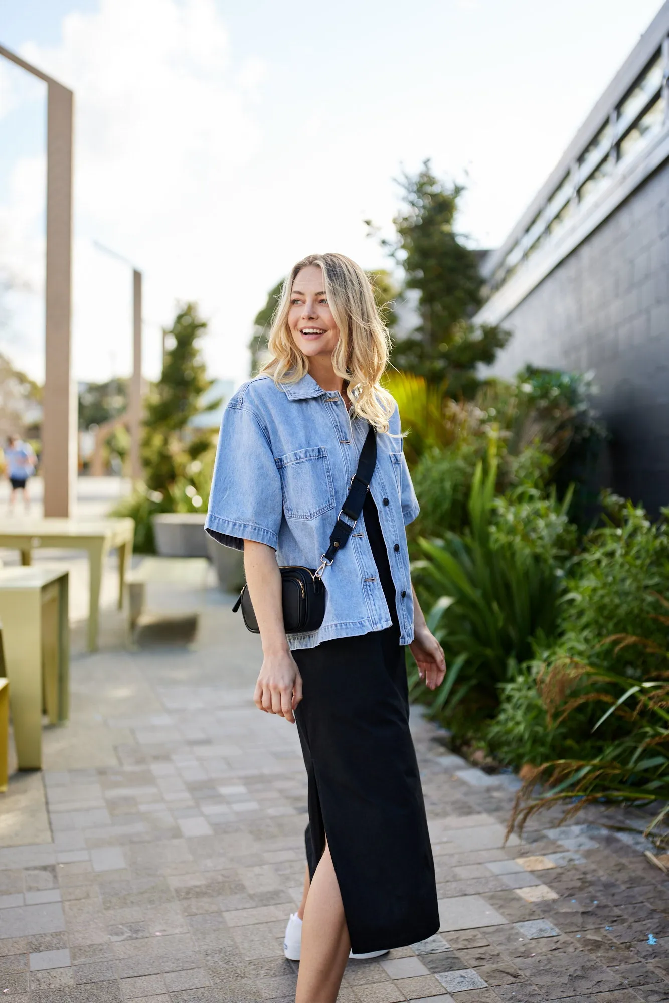 Shine On Essentials Maxi Tee Dress Black sold by Shine On product image thumbnail 3