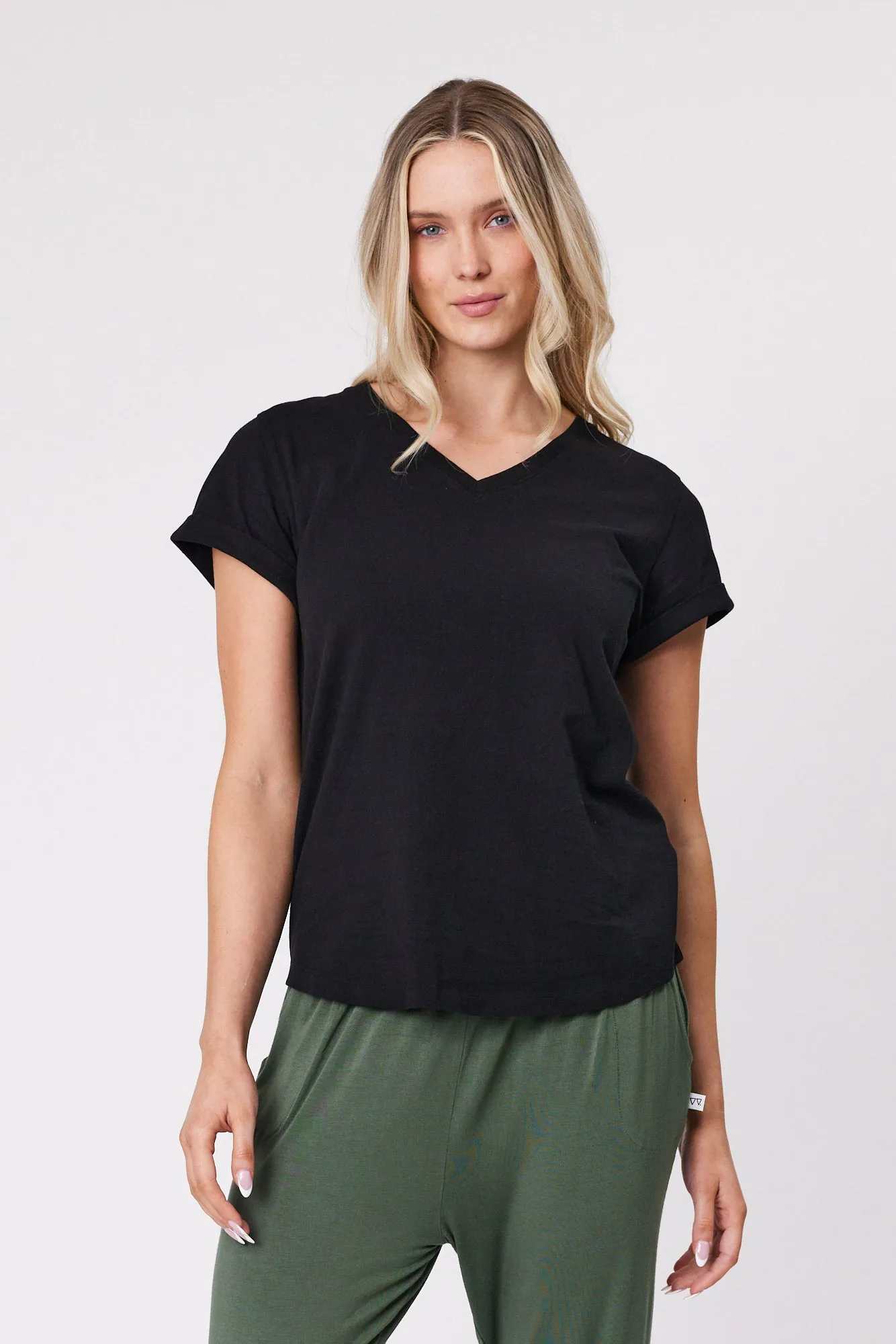 Shine On Essentials V Tee Black sold by Shine On product image thumbnail 2