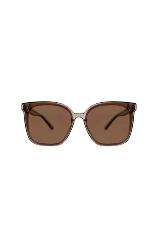 Otra Betty Sunglasses Trans Olive Brown sold by Shine On