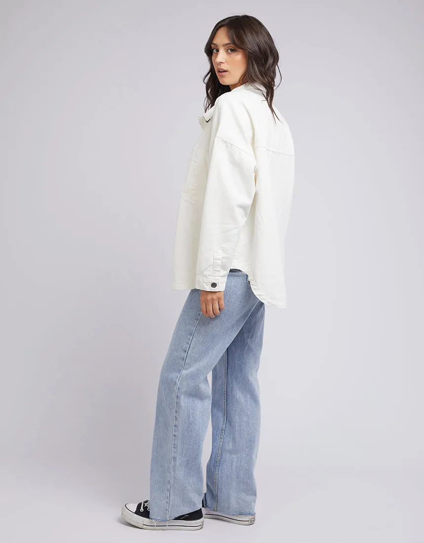 All About Eve Dale Shacket Vintage White sold by Shine On product image thumbnail 5