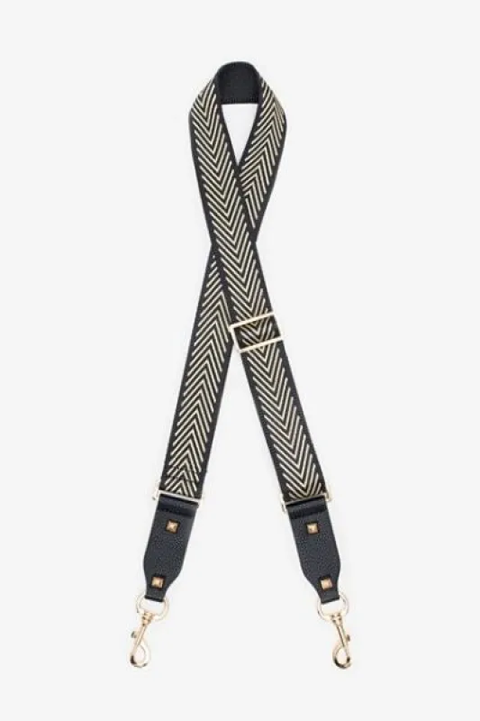 Antler Bag Strap Gold Arrows Black sold by Shine On