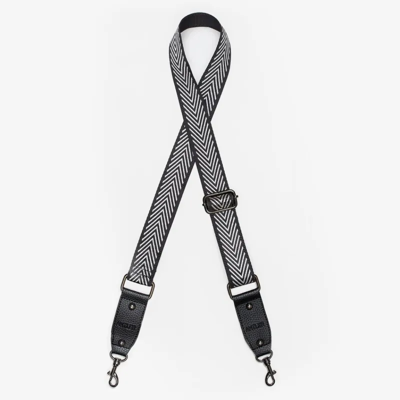 Antler Bag Strap Silver Arrows Black sold by Shine On