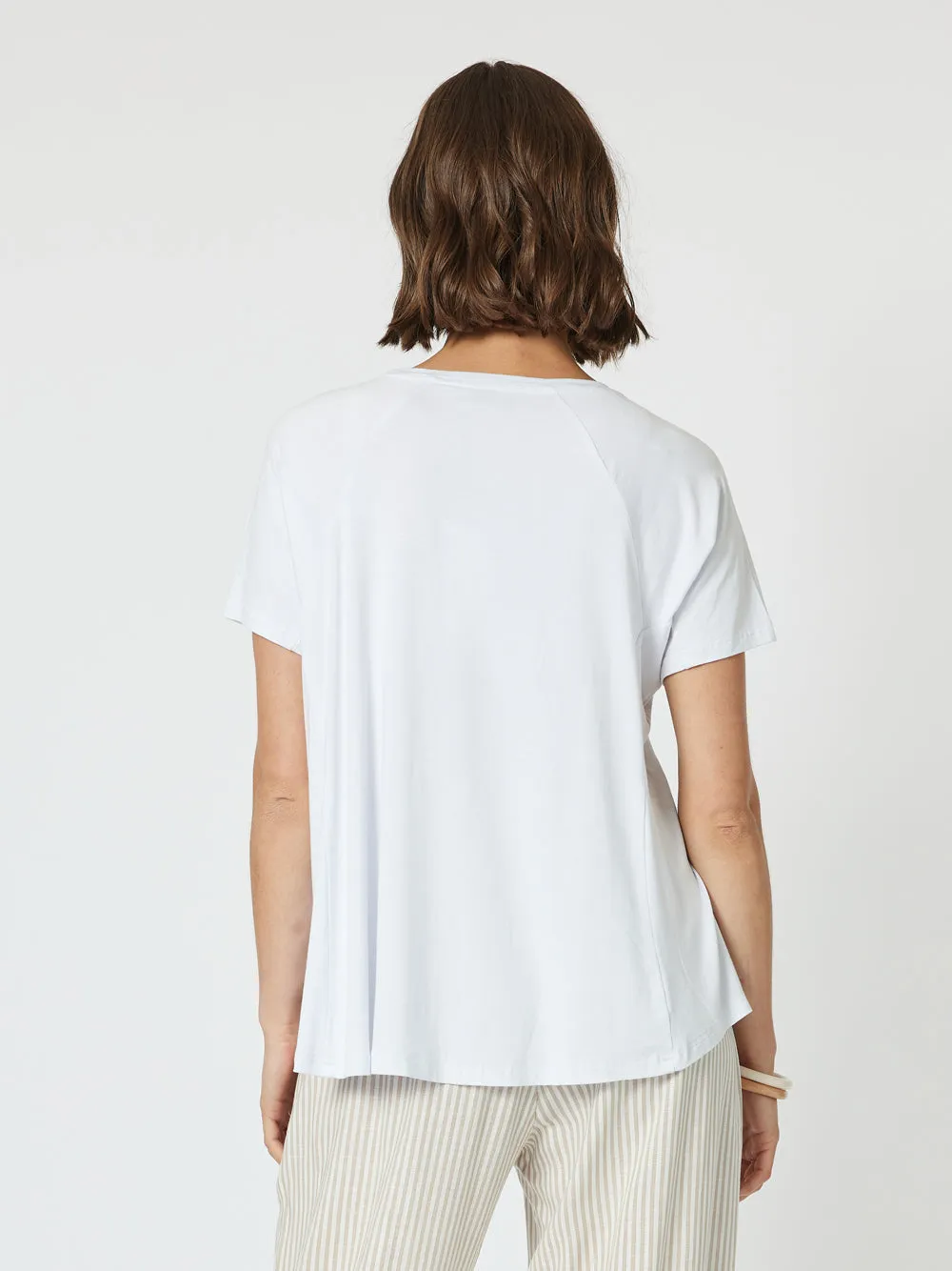 Clarity Sequin Patch Tee White/Bronze sold by Shine On product image thumbnail 5