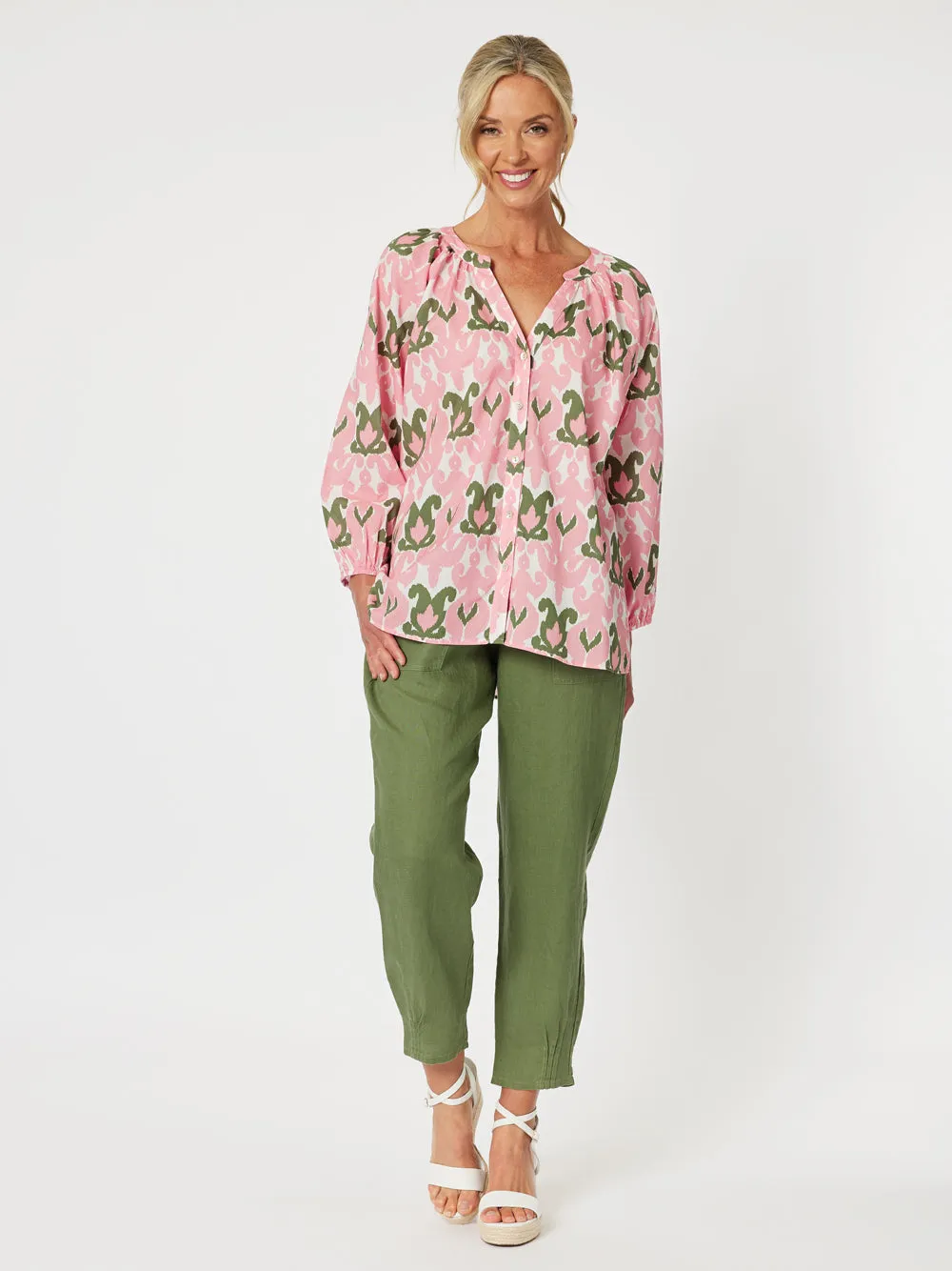 Gordon Smith Abby Cotton Top Coral sold by Shine On product image thumbnail 3