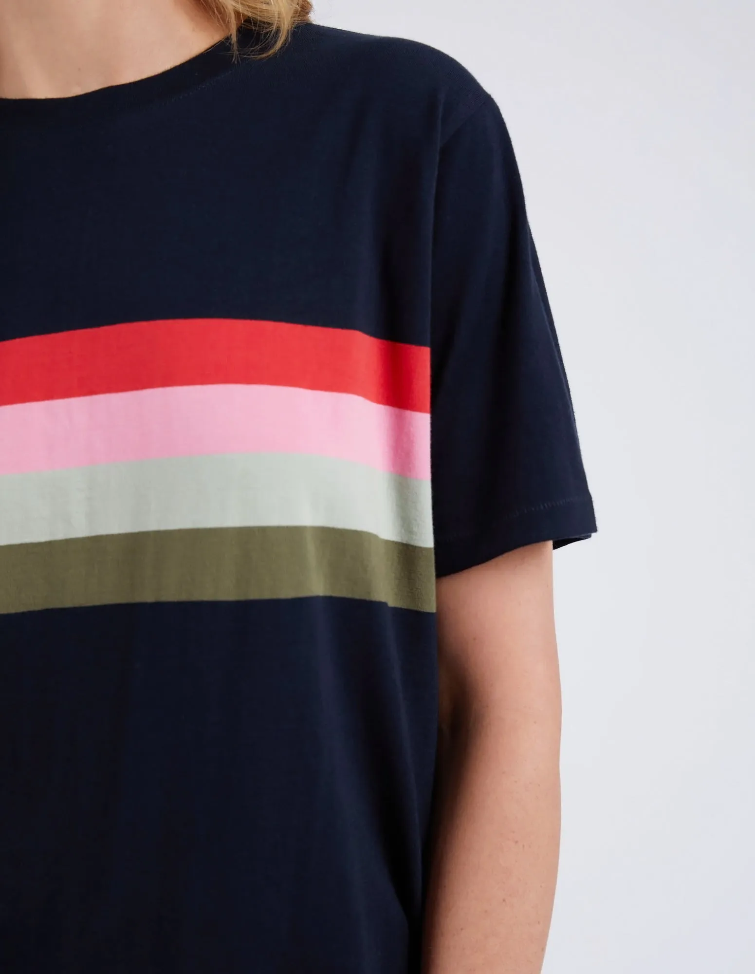 Elm Terra Tee Navy and White Stripe sold by Shine On product image thumbnail 4