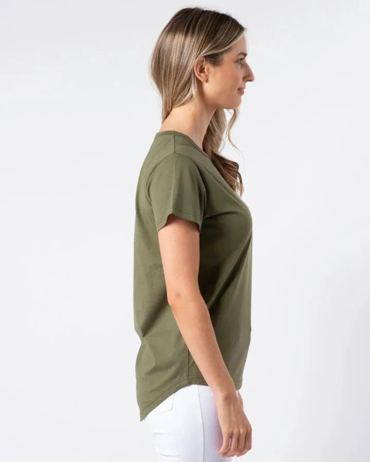 Stella + Gemma T-Shirt Khaki Petal Garden sold by Shine On product image thumbnail 4
