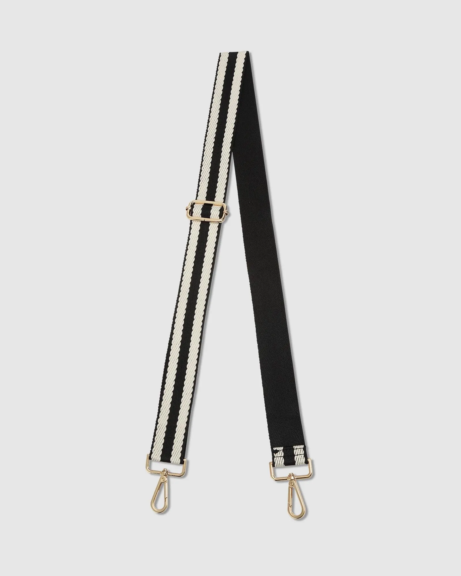 Louenhide Stripe Webbing Guitar Strap Black sold by Shine On