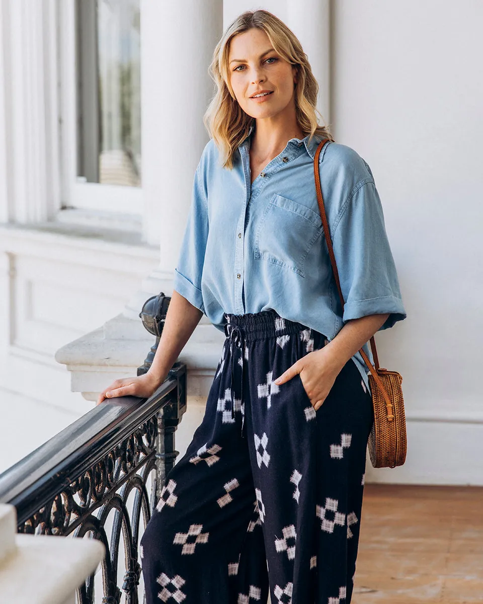 Elm Positano Pant Navy Print sold by Shine On product image thumbnail 2