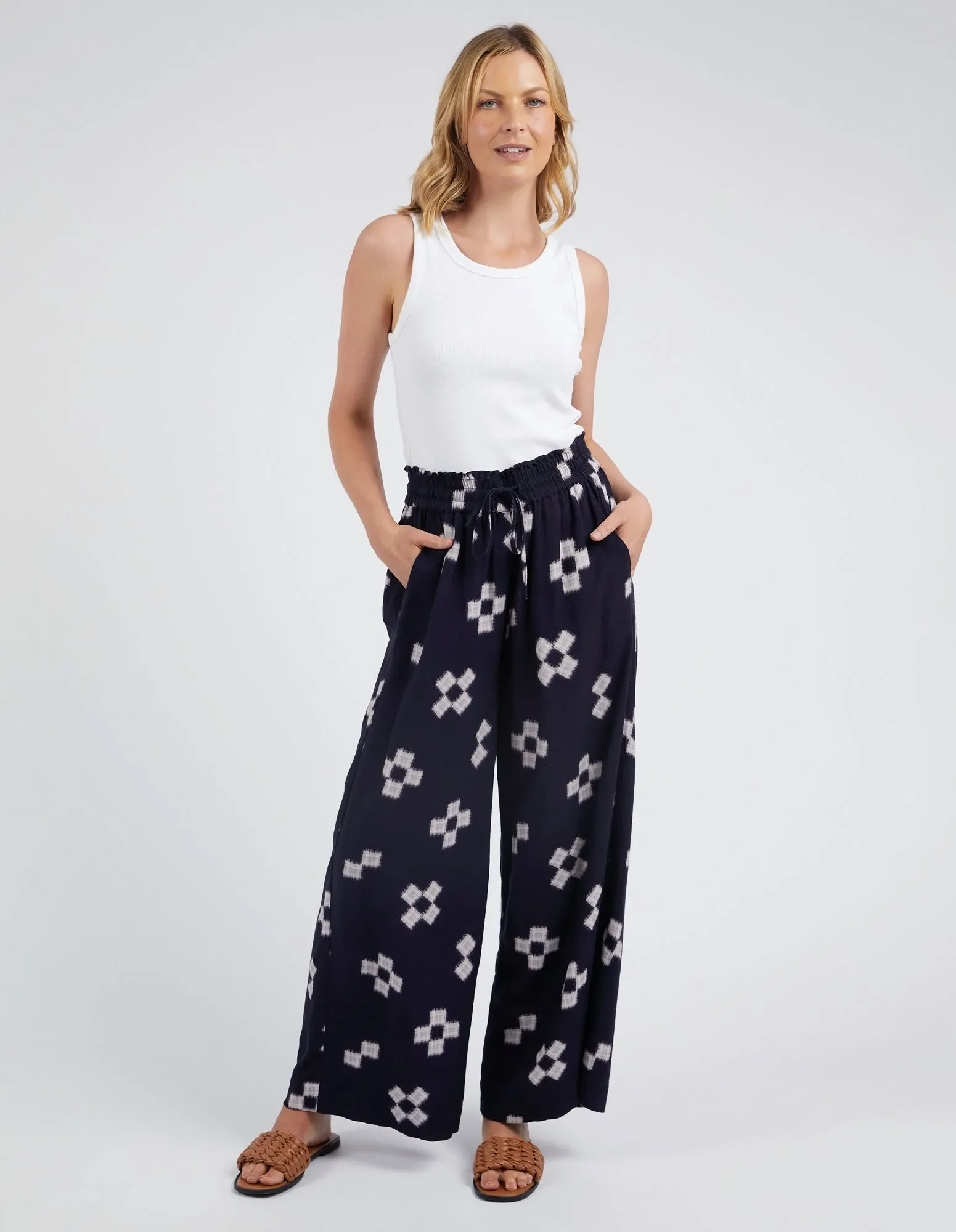 Elm Positano Pant Navy Print sold by Shine On product image thumbnail 3