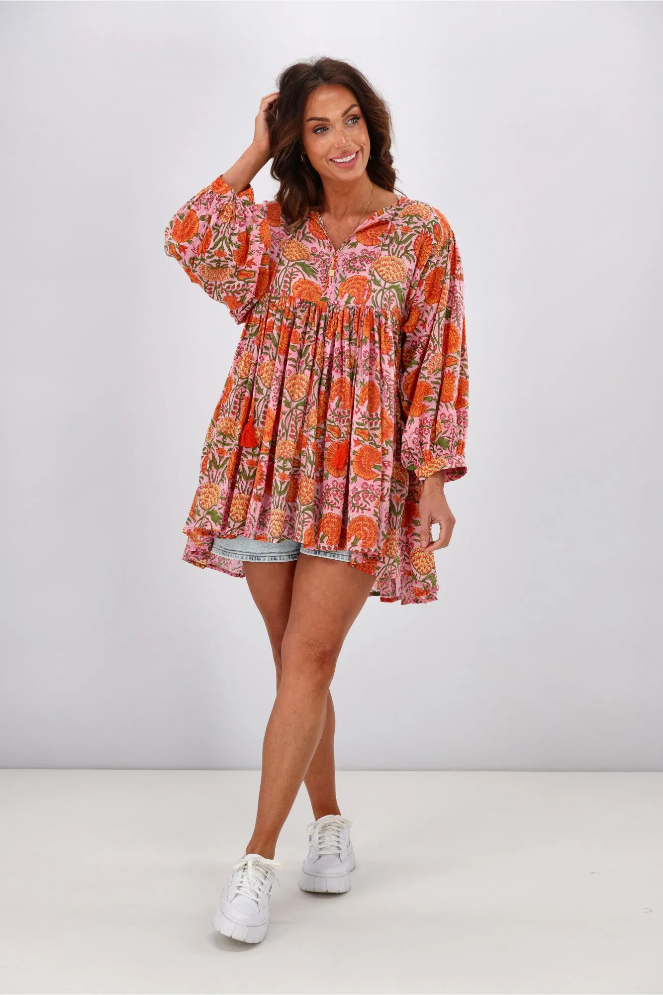 Peacock Feather Marika Top Floral sold by Shine On product image thumbnail 3