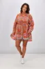 Peacock Feather Marika Top Floral sold by Shine On