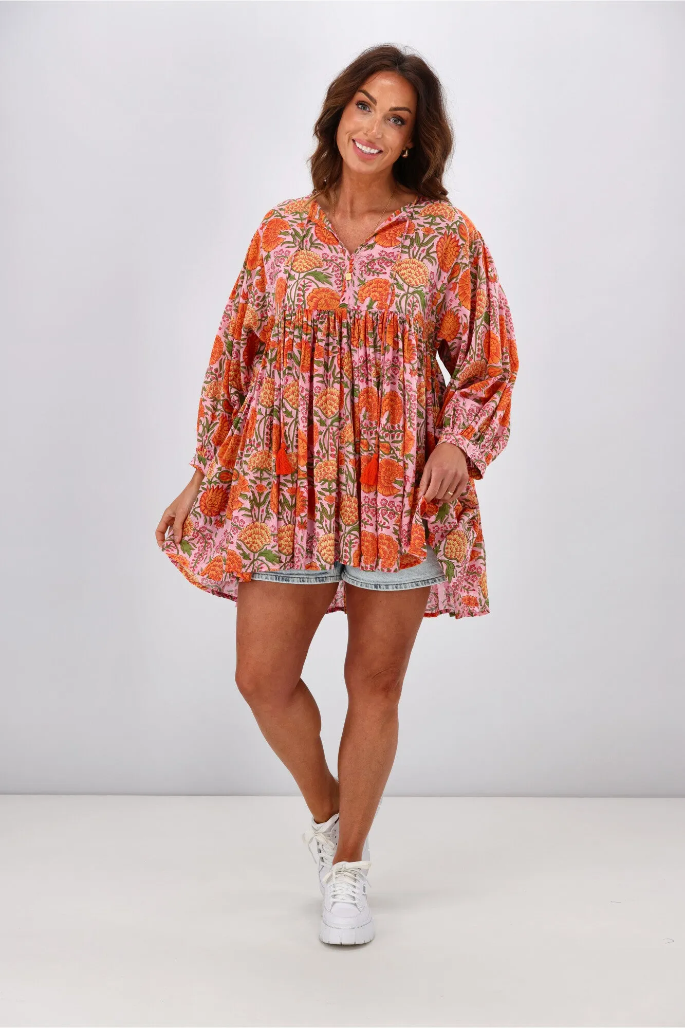 Peacock Feather Marika Top Floral sold by Shine On product image thumbnail 4