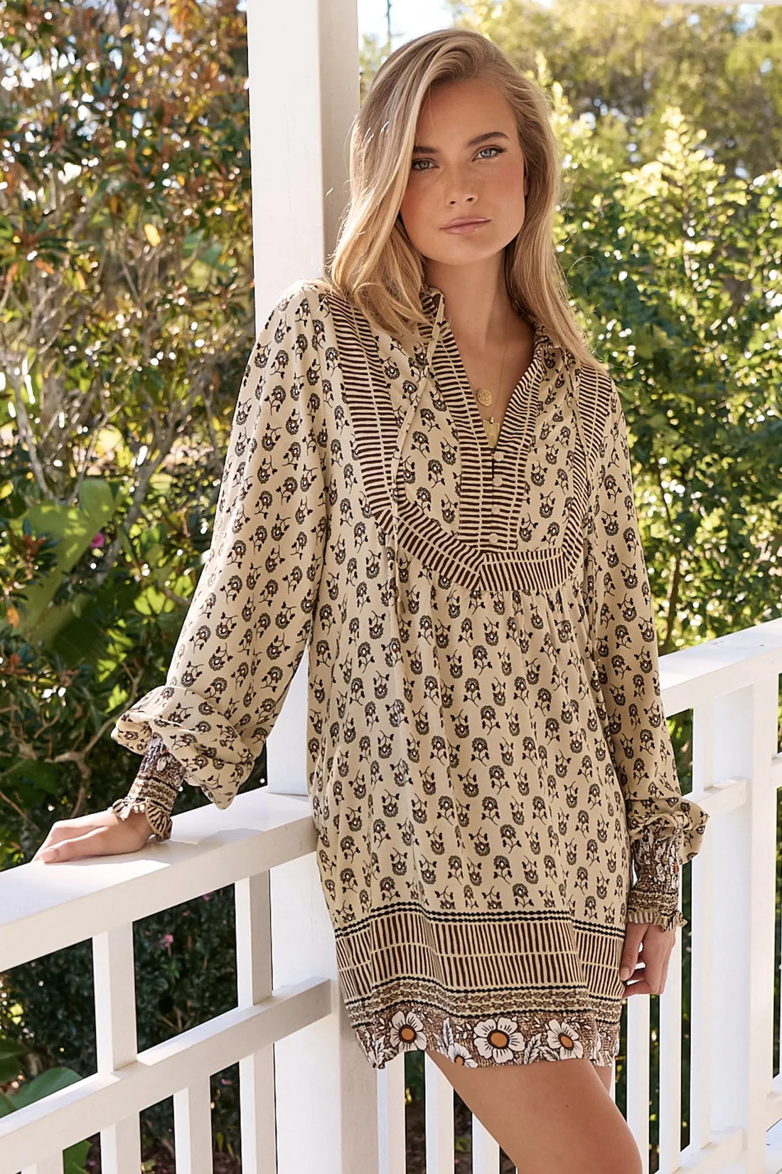 Jaase Ines Mini Dress Louella Print sold by Shine On