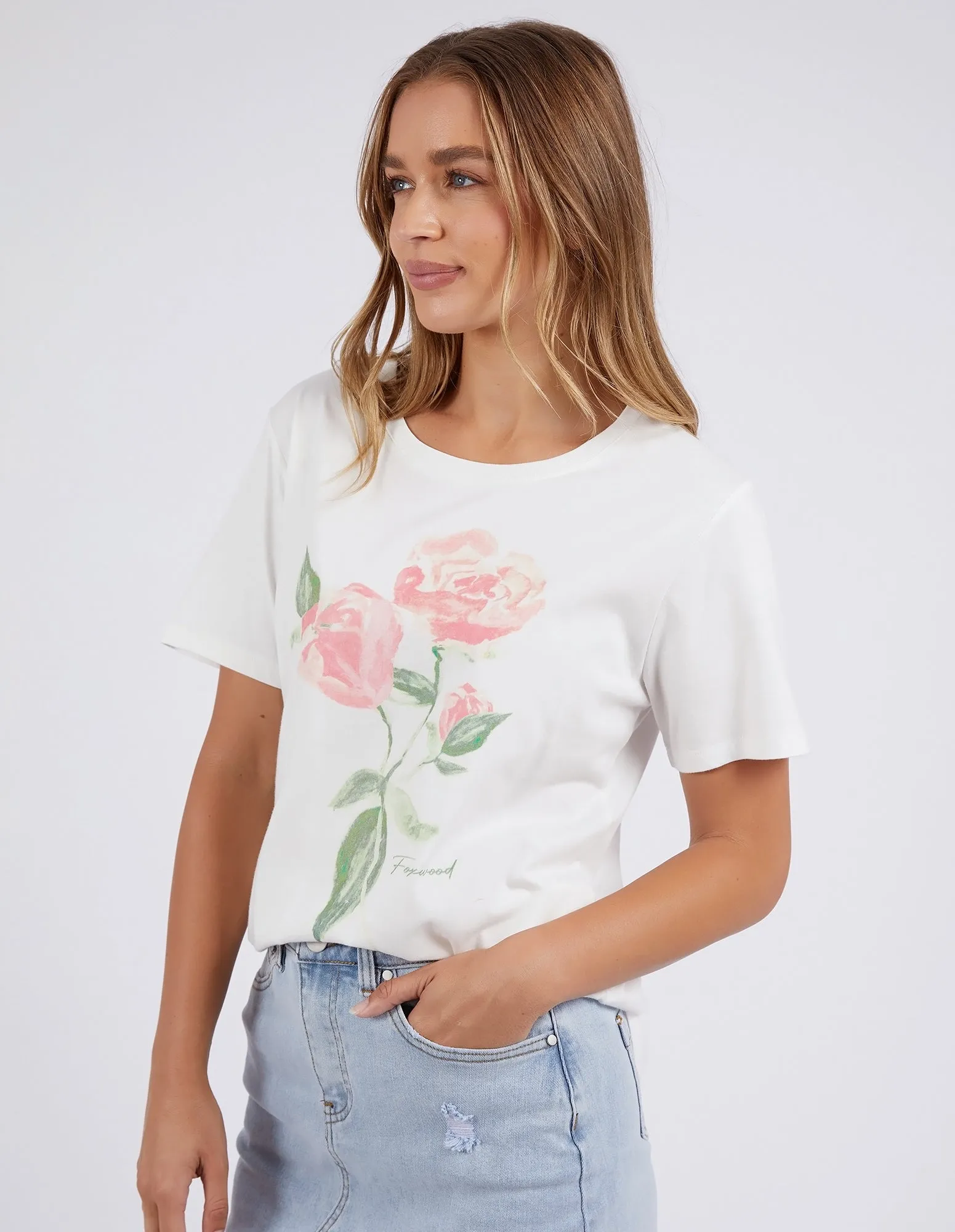 Foxwood Bloom Tee Vintage White sold by Shine On product image thumbnail 5