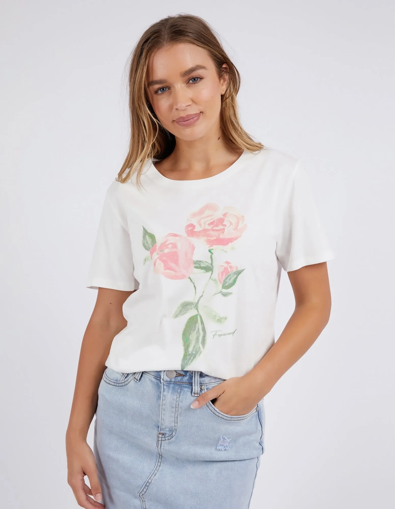 Foxwood Bloom Tee Vintage White sold by Shine On product image thumbnail 2