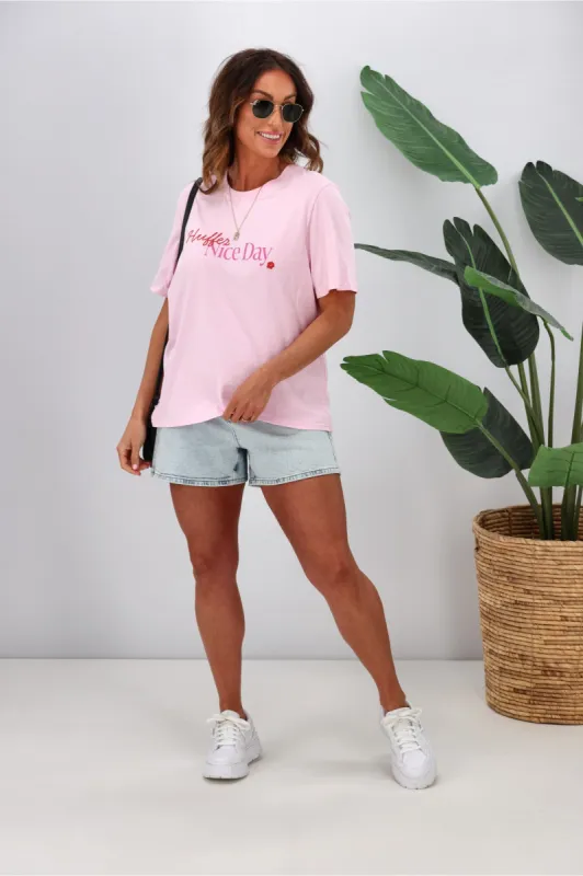 Huffer Nice Day Classic Tee Blossom sold by Shine On