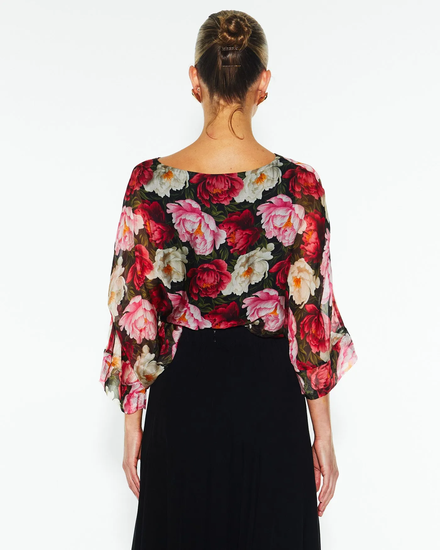 Fate Sunlight and Shadow Silk Top Oscar Floral sold by Shine On product image thumbnail 3