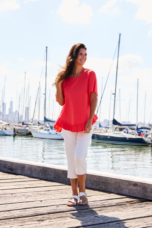 Betty Basics Candice Blouse Watermelon sold by Shine On