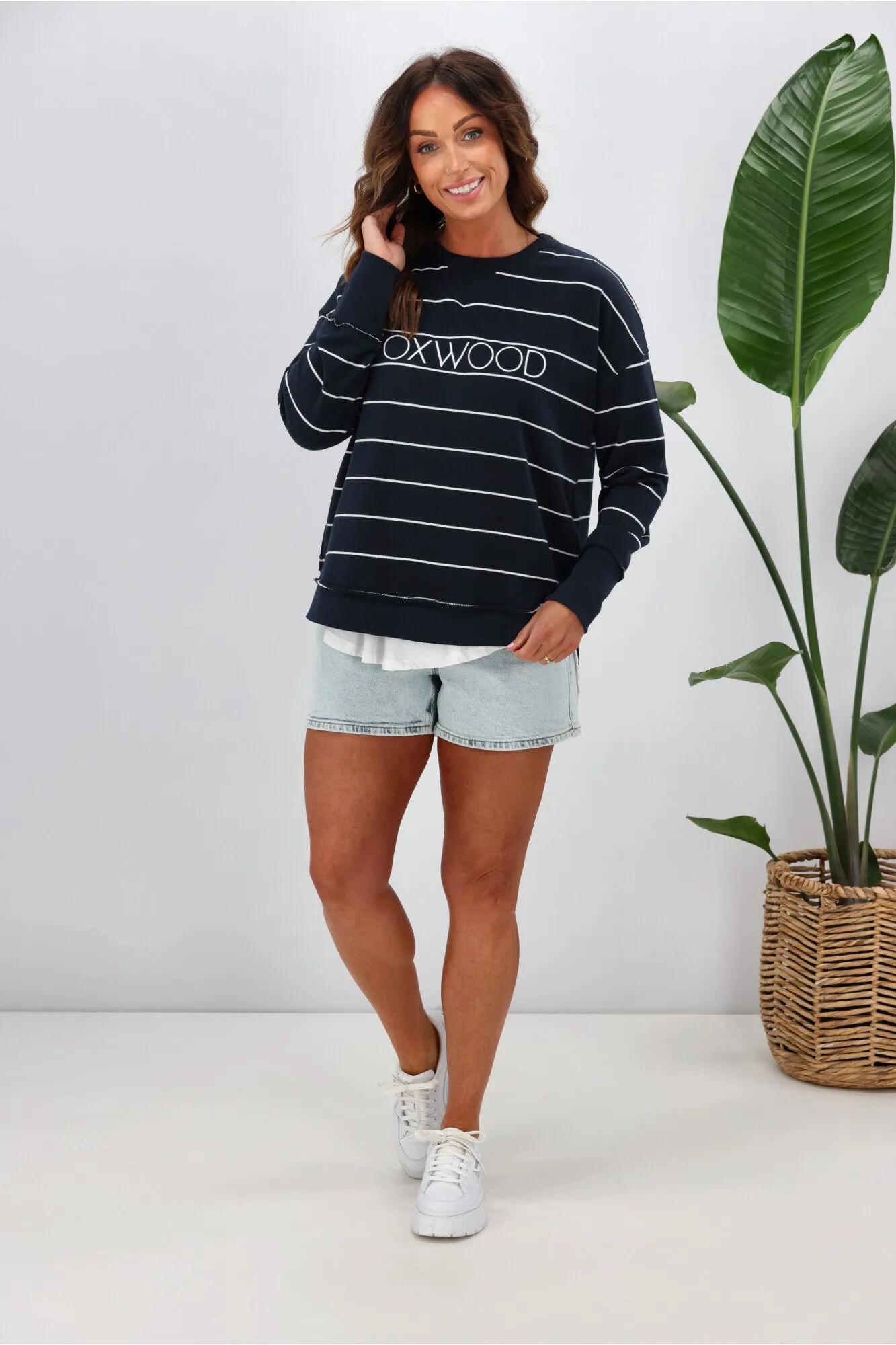 Foxwood Classic Stripe Simplified Crew Navy/White Stripe sold by Shine On product image thumbnail 3