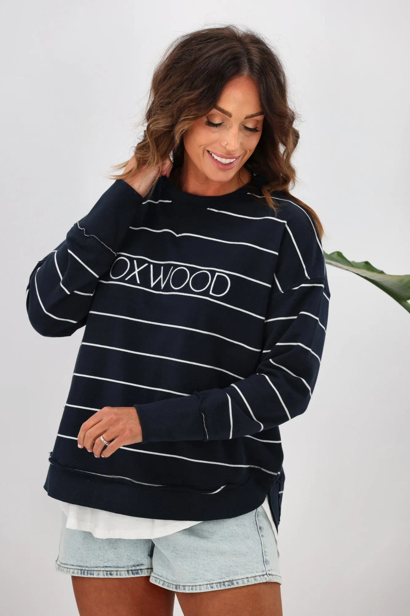 Foxwood Classic Stripe Simplified Crew Navy/White Stripe sold by Shine On product image thumbnail 2