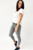 Shine On Label Jagger Cropped Slim Leg Jean Washed Charcoal sold by Shine On