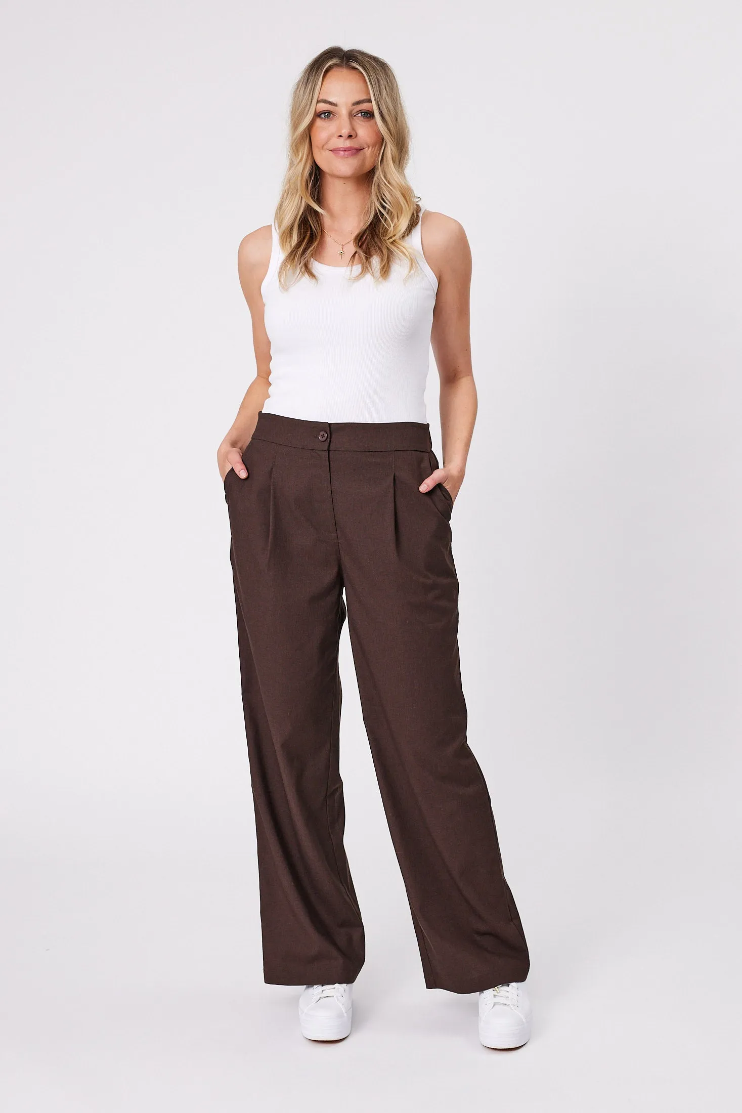 Shine On Label Zephyr Pants Chocolate sold by Shine On product image thumbnail 4