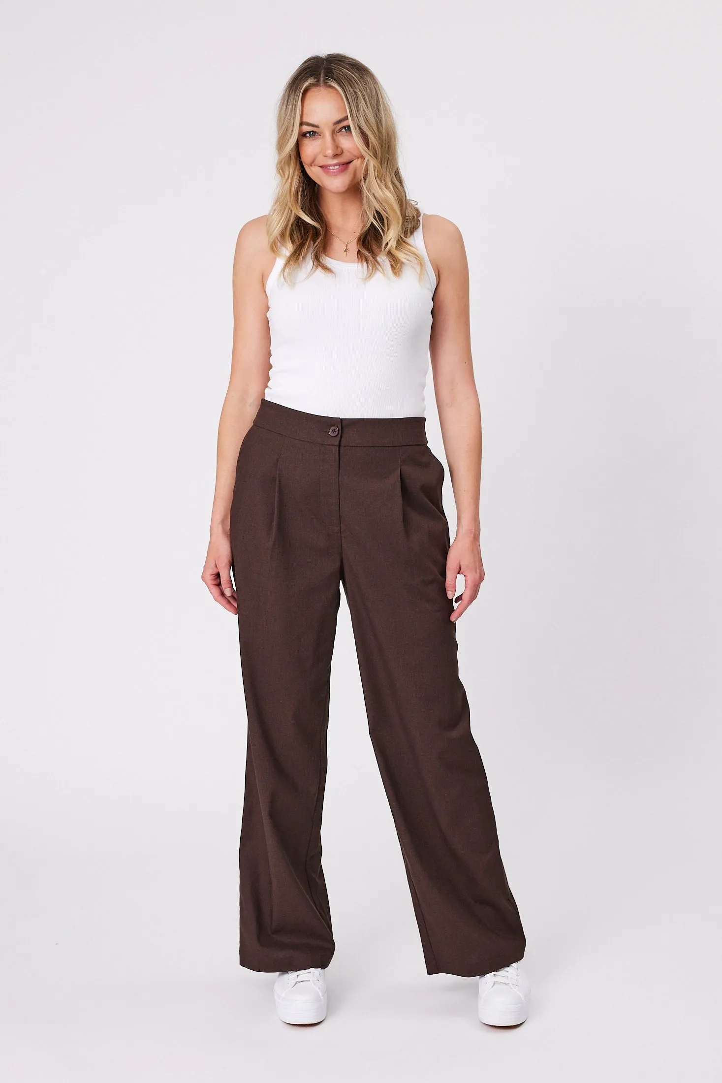 Shine On Label Zephyr Pants Chocolate sold by Shine On product image thumbnail 3