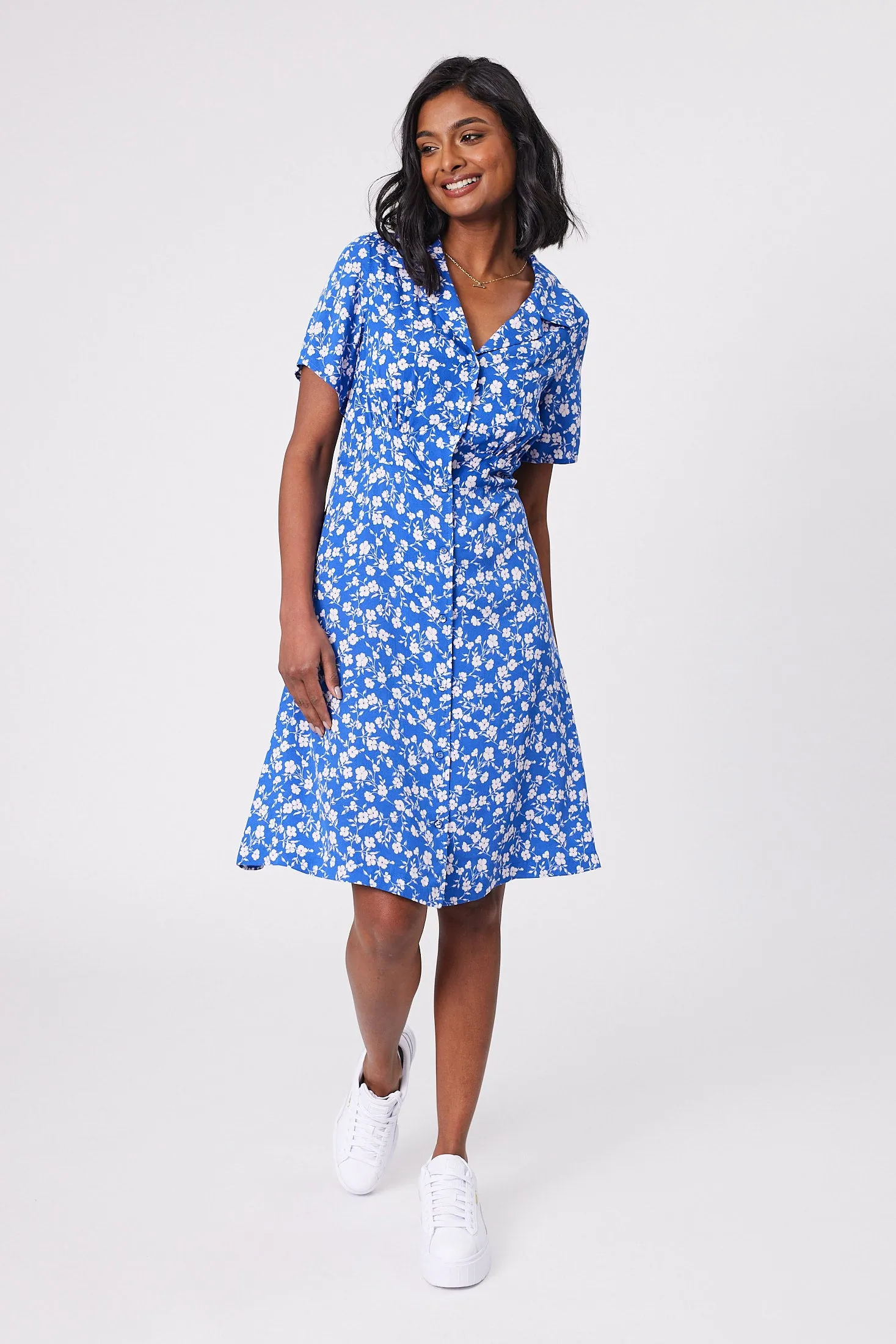 Gloss by Shine On Aurora Dress Blue Floral sold by Shine On product image thumbnail 5